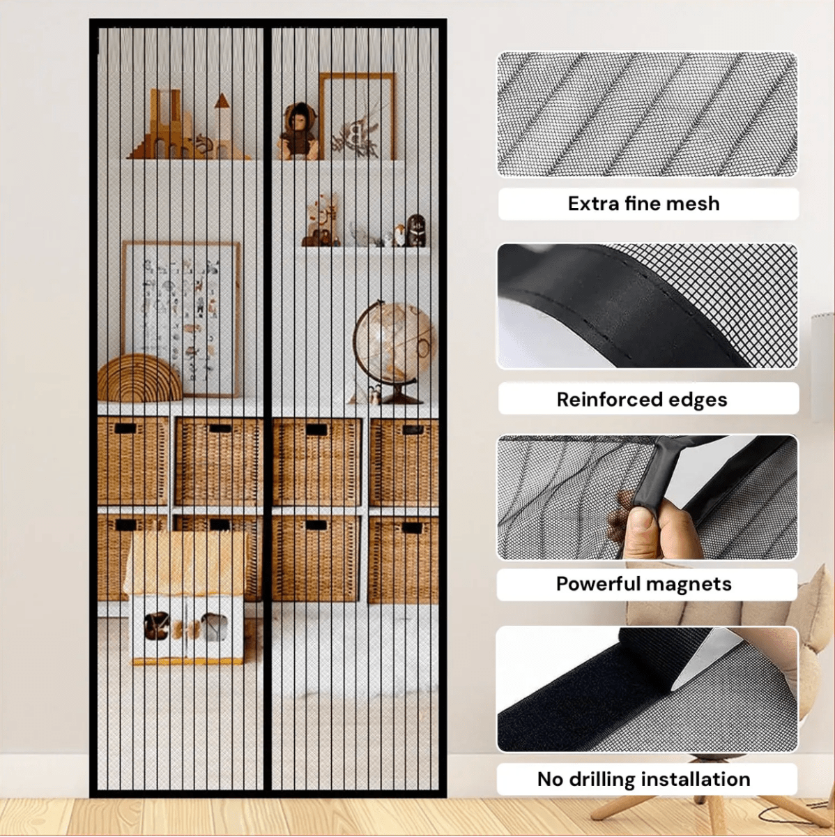 Brightwell Magnetic Mosquito Screen - Brightwell Living