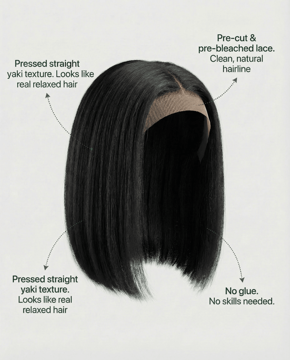 Liora & Koa Glueless Bob Wig™ - Brightwell Living