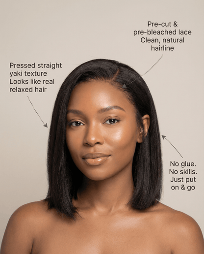 Liora & Koa Glueless Bob Wig™ - Brightwell Living