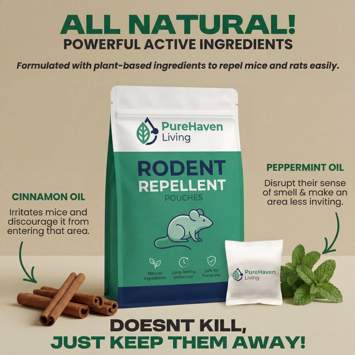 Place These Pouches Anywhere Mice Hide - And Watch Them Disappear. Permanently. - Pure Haven Living