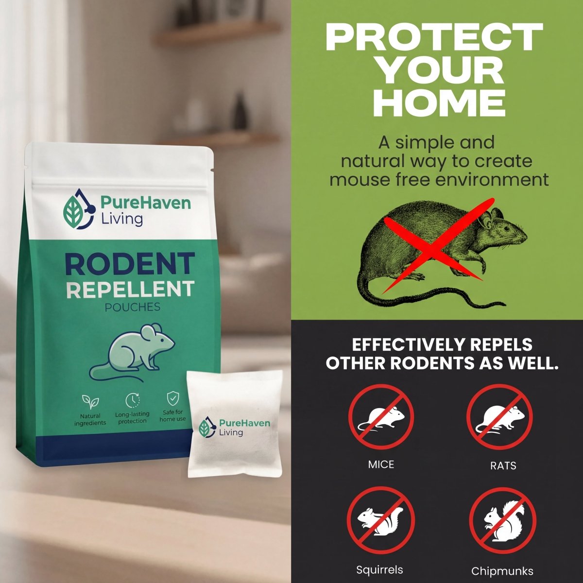 Place These Pouches Anywhere Mice Hide - And Watch Them Disappear. Permanently. - Pure Haven Living